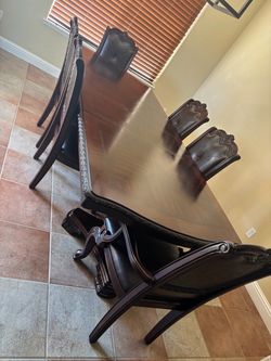 Dining table set heavy 6 seats