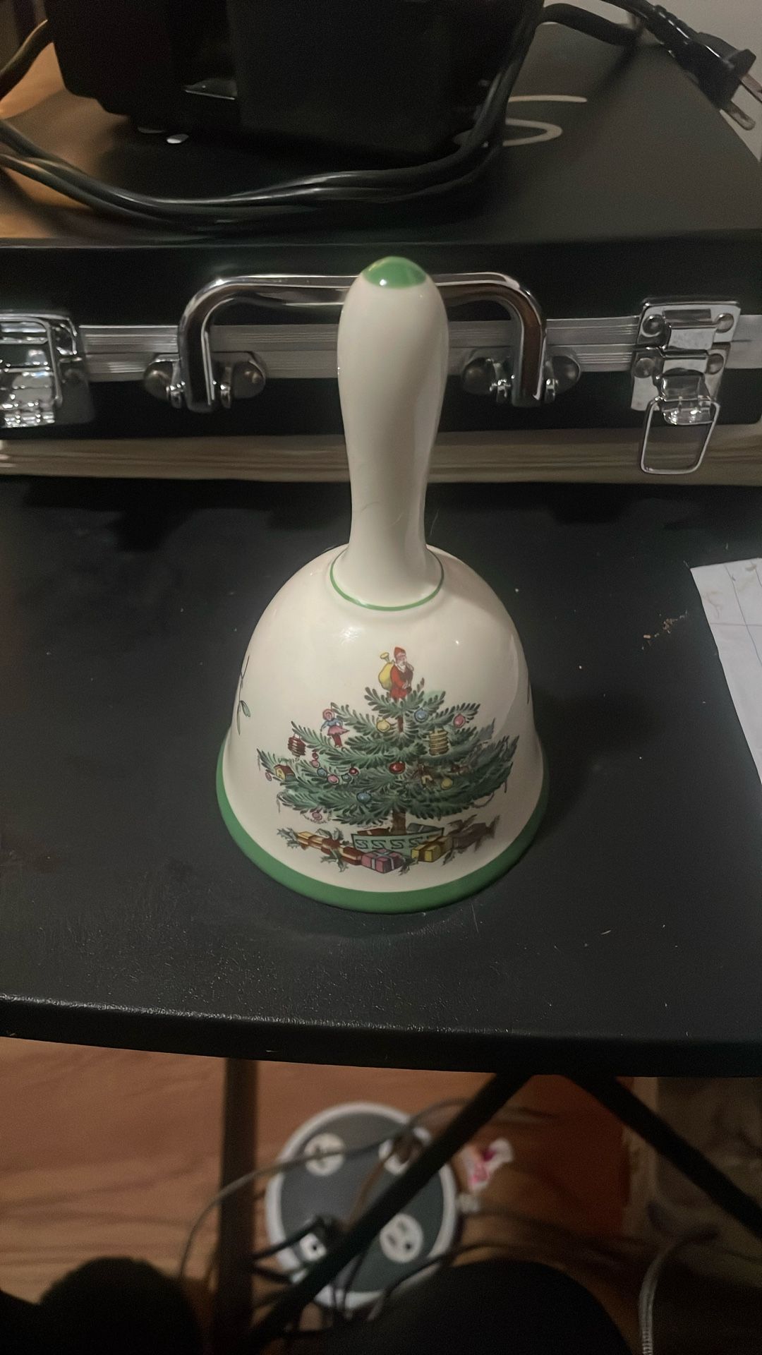 SPODE CHRISTMAS TREE BELL FROM ENGLAND