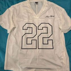 White v neck jersey unisex