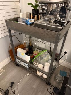 Grey Bar/Beverage Cart - Cart Only