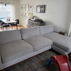 BESOM 112” 2 Piece Sectional With Chaise From Living Spaces
