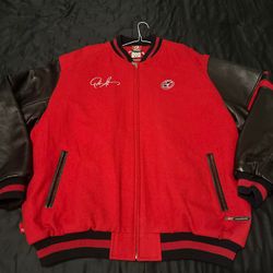 Allen Iverson Reebok Wool/Leather Jacket Size L