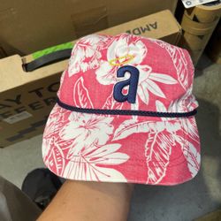 VTG Anaheim Los Angeles Angels MLB Hawaii Rope Floral SnapBack Cooperstown Cap