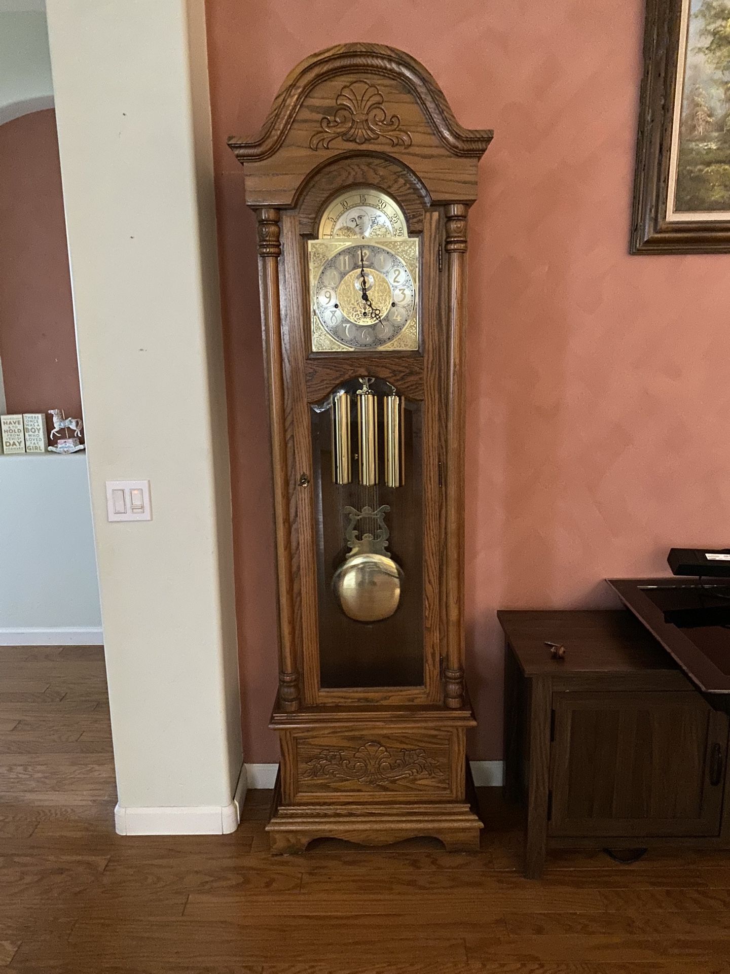 Vintage Ridgeway Grandfather Clock
