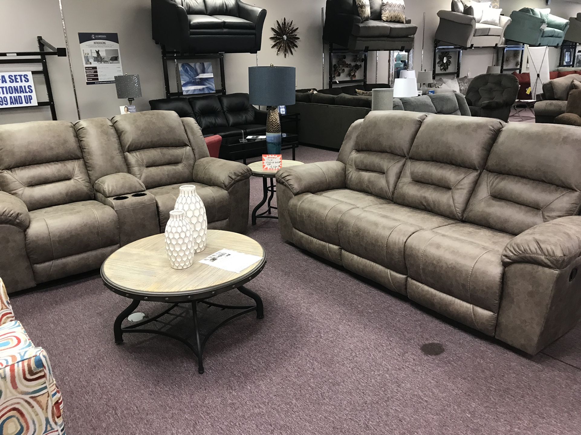 New Reclining Sofa And Loveseat