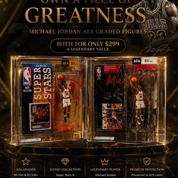 👑Michael Jordan AFA Graded Figures (2-Piece Bundle) 🔥