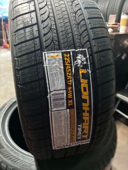 225/45/17 LIONHART NEW TIRES