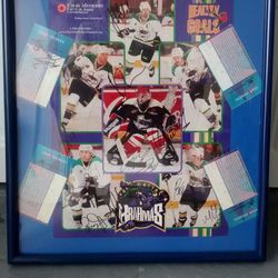 AUTOGRAPHED HOCKEY POSTER