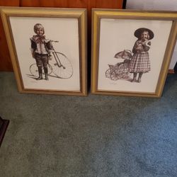 2 Joanne Tompson Framed Pictures