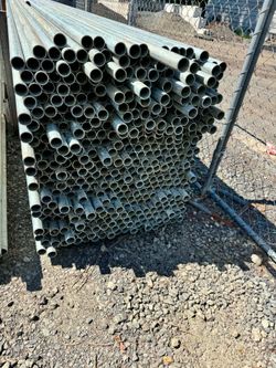 20FT x 1.5” Galvanized Metal Pipe, 11 Gauge