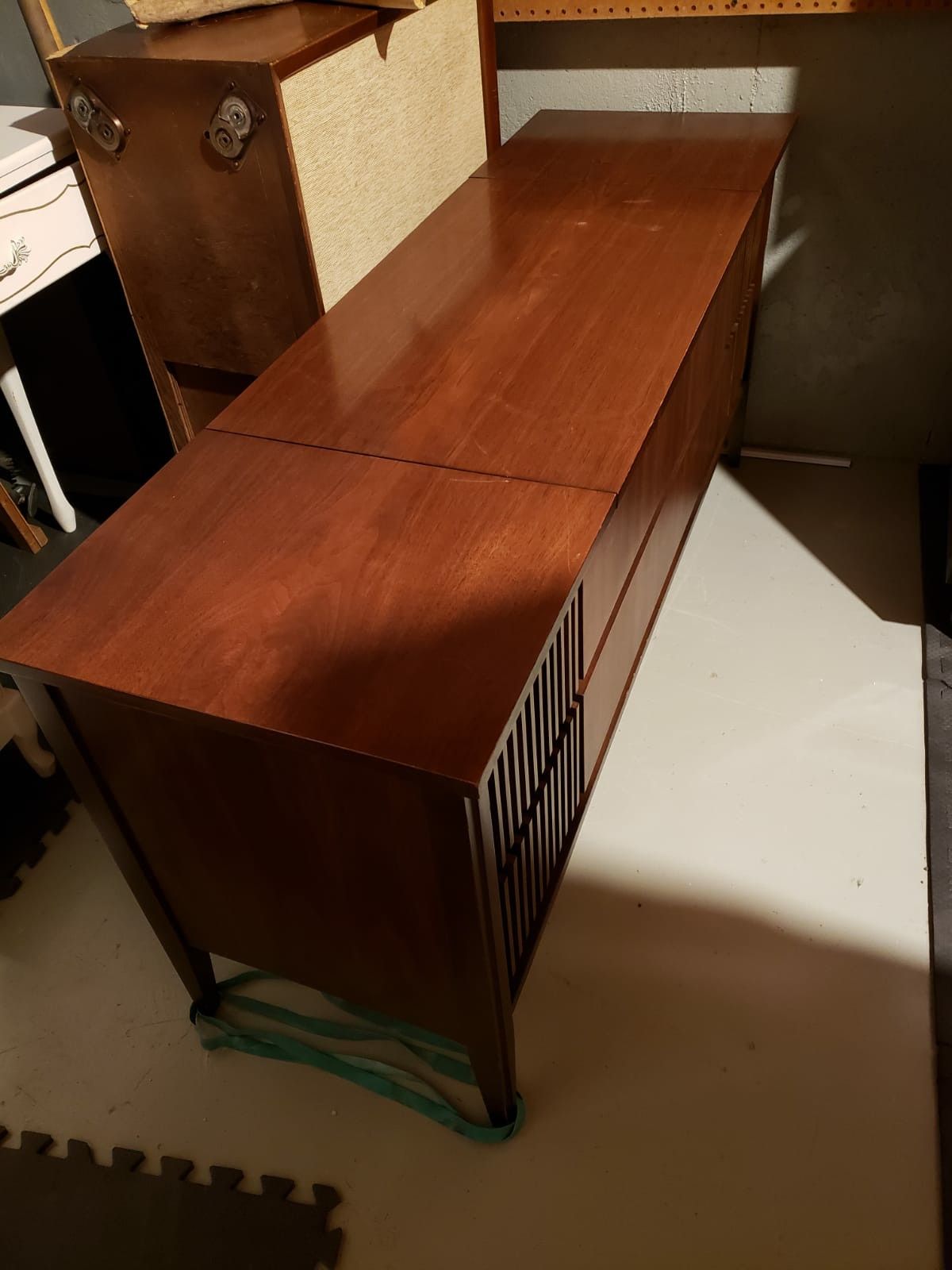 Antique radio cabinet