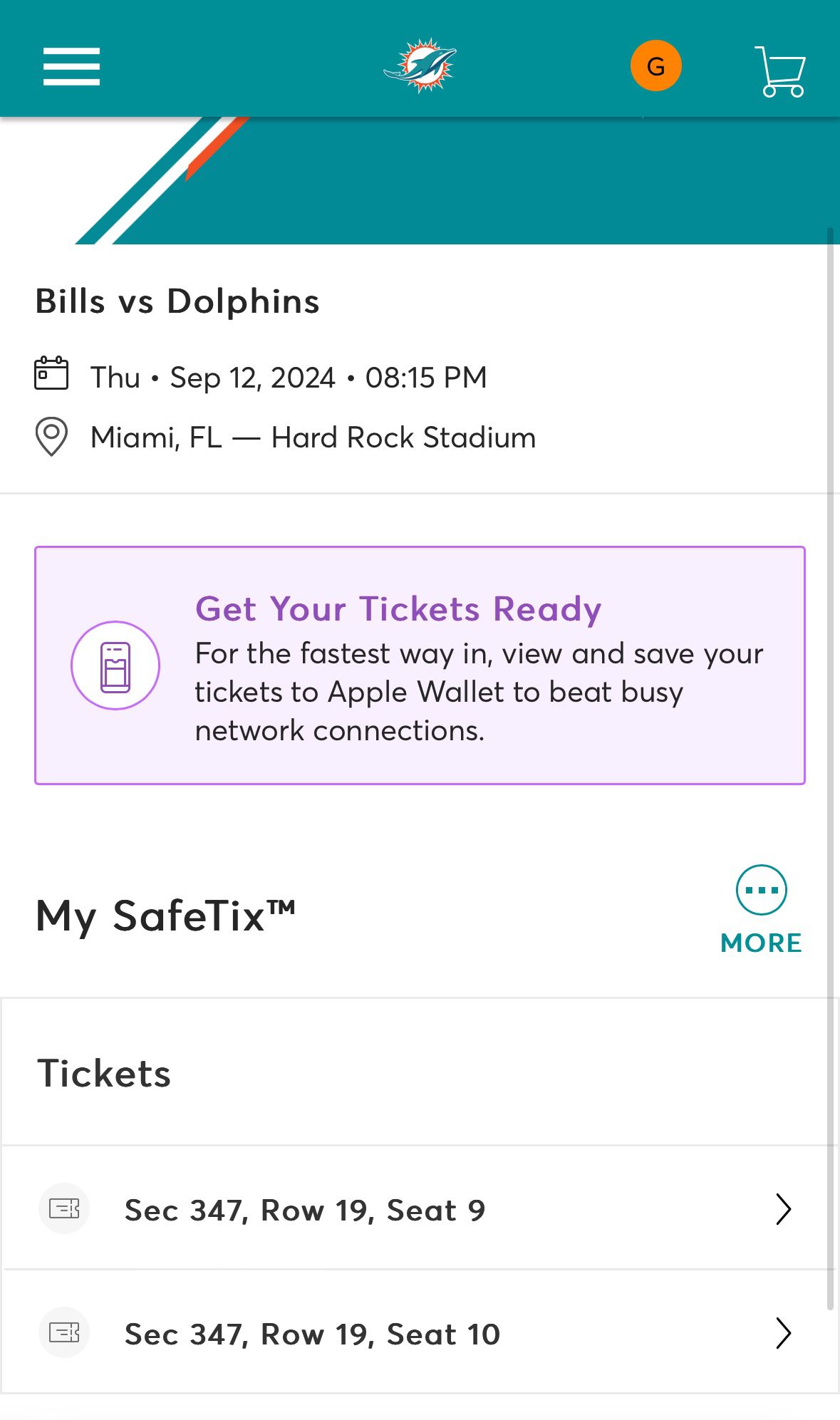 Miami Dolphins Tickets 2024