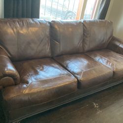 Leather sofa