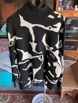 Chico size 4 Color Block Knit Sweater Top