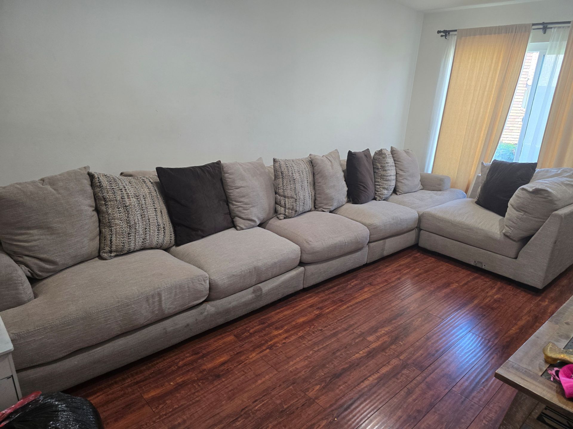 Free Large Gray Sectional Sofa – Good Condition