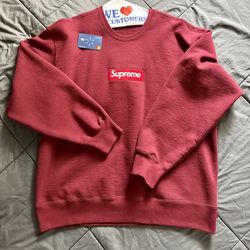 Supreme Box Logo Crewneck Cardinal