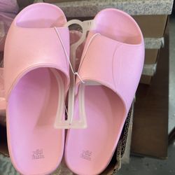 Pink Slide Sandals