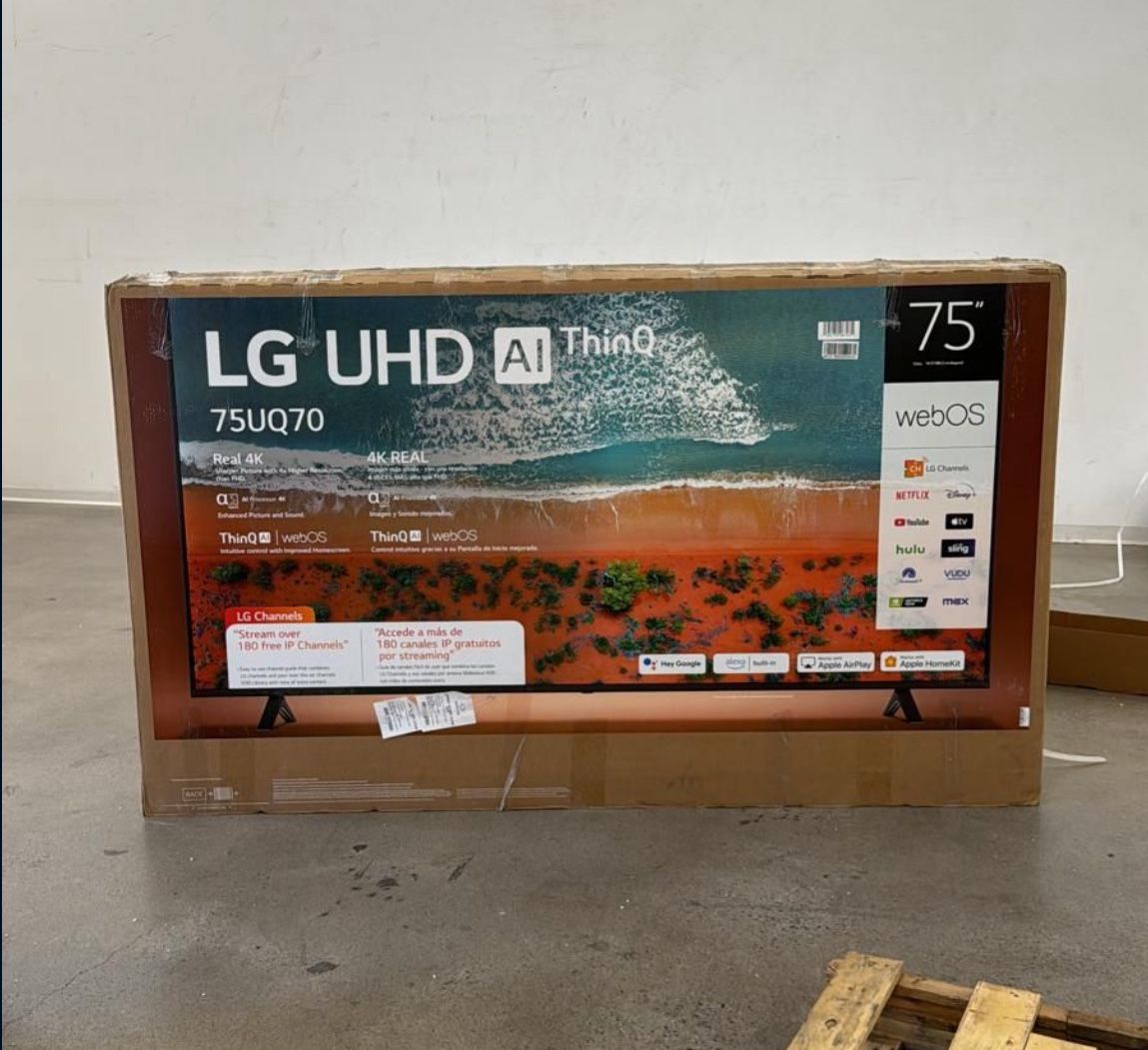 75 “ LG Smart 4K LED HDR TV