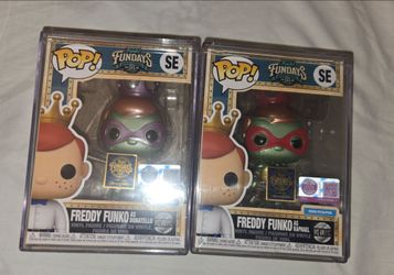 Freddy Funko as Raphael & Donatello Funko Fundays 2026 Metallic LE 2026 BUNDLE