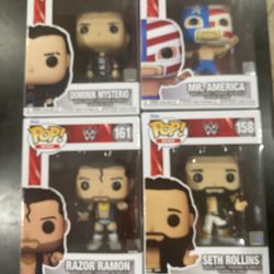 Wwe Funkos Hall Hogan Rollins Mysterio