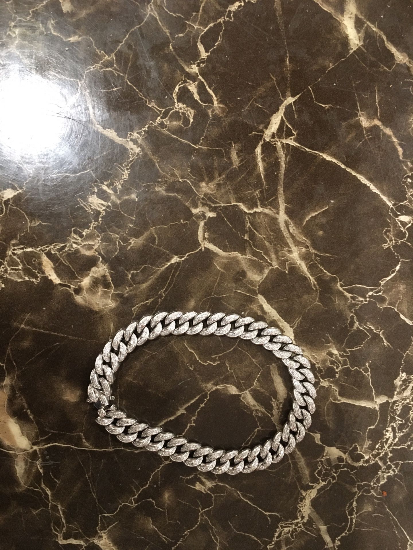 Cuban Link Diamond Bracelet 
