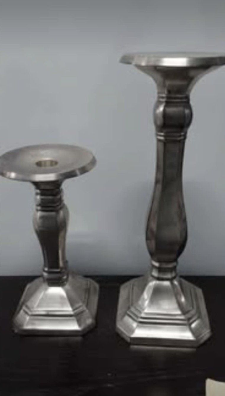 POTTERY BARN Set of 2 Metal Candleholders - GOOD DEAL!!!! NEEDS TO GO ASAP!!!!
