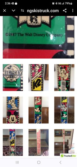 collectable mickey mouse k2 unopened skis