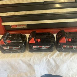 Milwaukee Charger M18 RED Lithium XC5.0 $70 For Each 