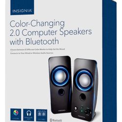 INSIGNIA™ Color-Changing 2.0 Computer Speakers with Bluetooth