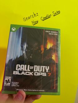 NEW SEALED Call of Duty Black Ops 7 Xbox Series X Xbox One Game COD BO7 Microsoft FPS Shooter Multiplayer Video Game Disc Case Online Multiplayer