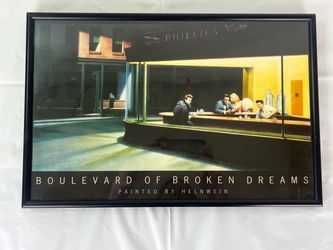 Vintage "Boulevard of Broken Dreams" Framed Art Print by Helnwein