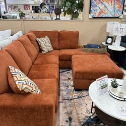 Caramel Color Sectional Couch Living Room Furniture Set 🌟 Color Options Take Home Pay Later Only $39 Down Payment 🌟