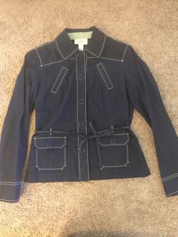 Navy color jacket. Size small