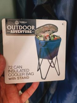 72 CAN
INSULATED
COOLER BAG
with STAND