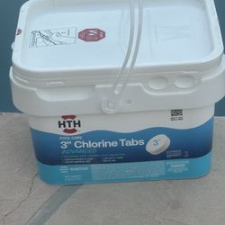 HTH Advanced 8 Pound Chlorine 3 inch  Pool Spa Tabs Tablets New Sealed 
