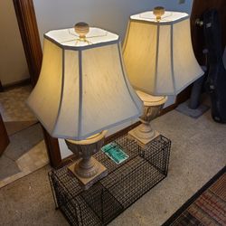 Nice Pair Of Solid Lamps
