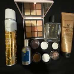 Used beauty products plus 2 makeup bag $20 