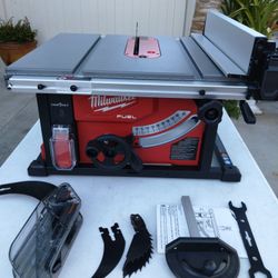 Milwaukee M18 Fuel 8-1/4" Table Saw One Key Tool Only 
