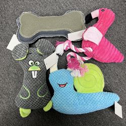 Pack of 4 toys for Dog. About 9 inch in length each
