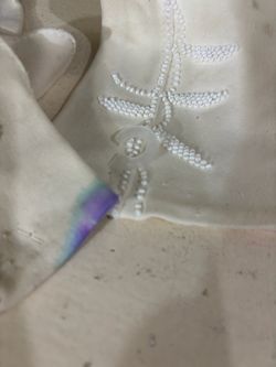 Art craft repurpose stained vtg gloves