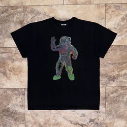 Billionaire Boys Club BBC Astro Tee Black Iridescent Graphic T-Shirt Size Medium