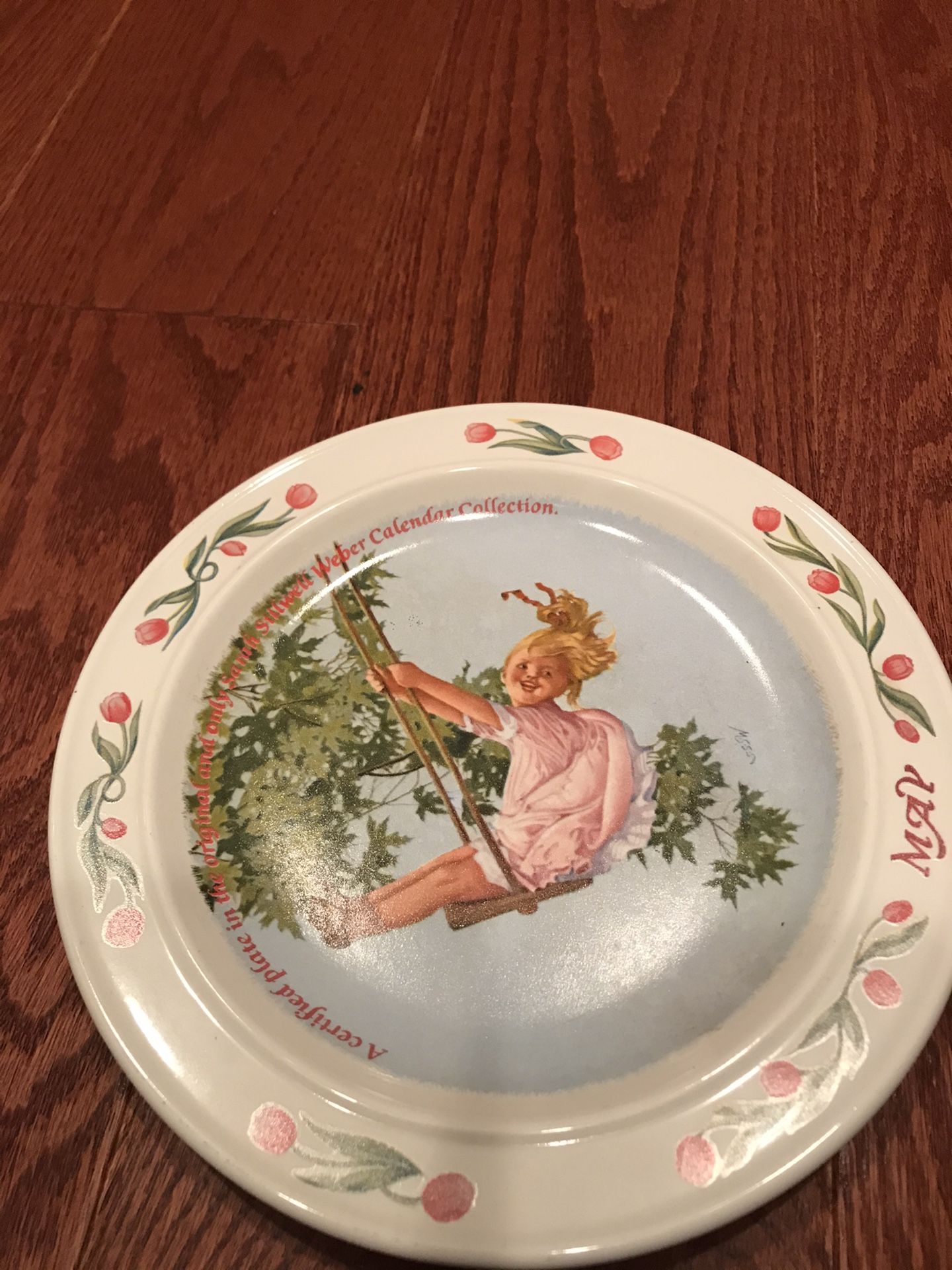 Sarah Stilwell Weber calendar collection plate “May” collector plate
