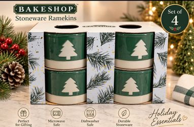 Bakeshop Stoneware Ramekins Set of 4