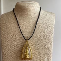 Gold Necklaces Unisex Buddha Pendant Necklaces Buddha Necklaces 