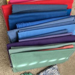 Reduced….100% Cotton Fabrics Solid Colors (18 In All)