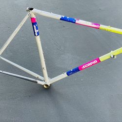 Scapin Vintage Road Bike Frameset 57cm Handmade In Italy 