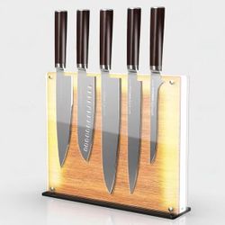 LED Magnetic Knife Block