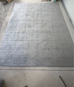 Gray 8 x 10 Heavy, Thick Area Rug - Model home decor