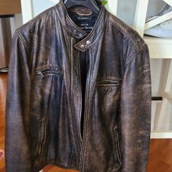 Black Leather Jacket Luckey Brand 