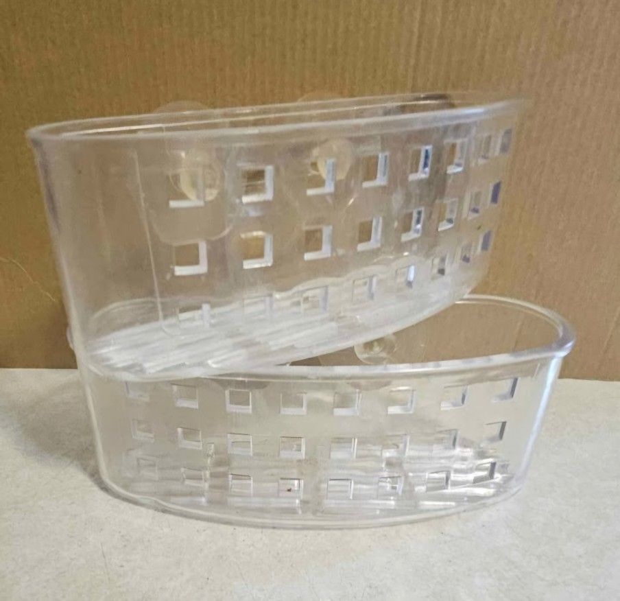 Kitchen Suction sponge caddy 2 piece